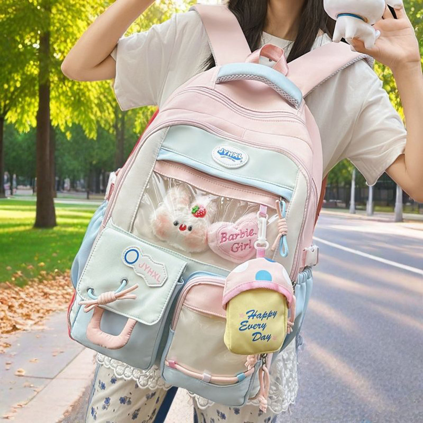 法国Uamtor儿童书包女生2026新款痛包初中生背包大学生高中双肩包