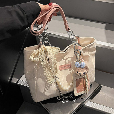 法国Cherrie Kins单肩包洋气百搭2025新款时尚女士通勤休闲托特包