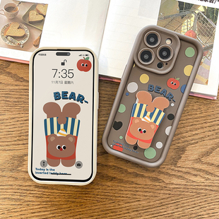 研派适用苹果iPhone16promax华为mate60pro手机壳13新款 15支架14pro硅胶12卡通11防摔软壳pura70高级感女por