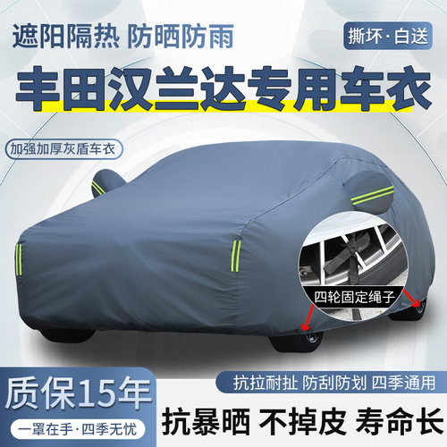 2026款丰田汉兰达五座七座SUV车衣车罩防晒防雨加厚遮阳隔热车套