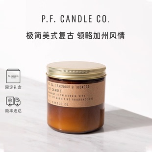 pfcandleco浓粹加浓香薰蜡烛 大豆蜡无烟木质调香氛小众明星同款