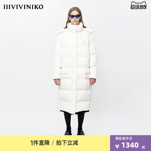 连帽长款羽绒服VVNKJANEPLUS