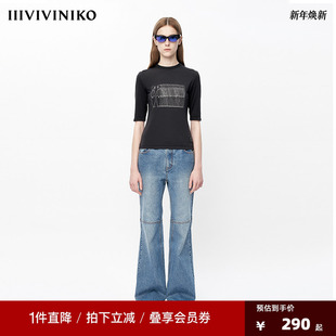 打底衫 UMAN合作系列」短袖 「JEN 女J330555316A 设计师款