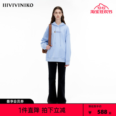 IIIVIVINIKO「JEN UMAN合作系列」多巴胺全棉卫衣女C335002315B