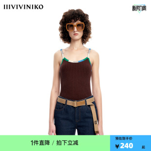 针织背心 IIIVIVINIKO薇薏蔻圈圈纱吊装 早春新品