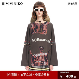 卫衣 PLUS小众设计直身直袖 VVNK JANE