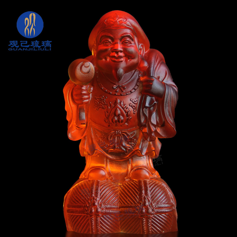 大黑天财神佛堂琉璃佛像观己琉璃