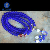 琉璃108颗佛珠念珠手串1.0佛珠琉璃药师佛绿度母大日如来阿弥陀佛