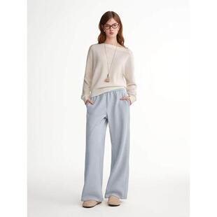 独高束大尺码女装GBX直季【绒裤】加绒松紧腰绒JZY筒休闲裤冬复古