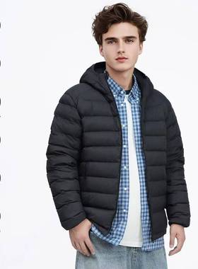 独等/UCUB 95白鸭绒2025新款连帽羽绒服男冬季加厚修身短官方旗舰