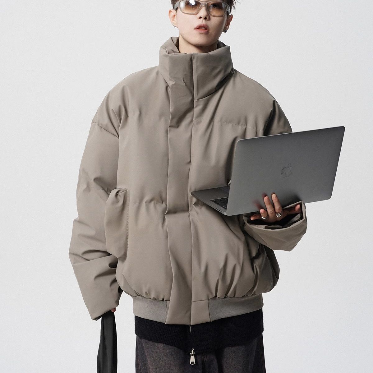 独等UCUB美式潮牌立领皮棉服男冬高街短款棉衣保暖面包服官方旗舰