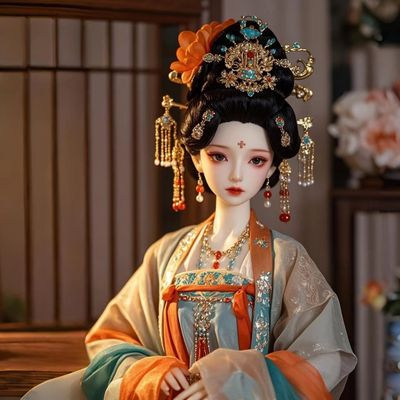 国潮古装精致娃娃高颜值古风公主女孩换装豪华人偶盲盒礼物