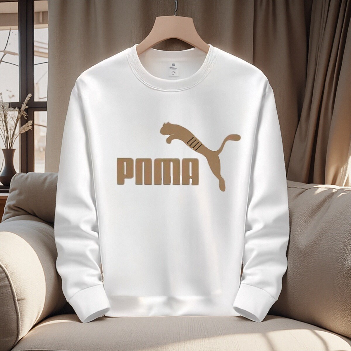 【一折专区】奥特莱斯秋冬新款重磅潮流圆领套头卫衣男士简约印花