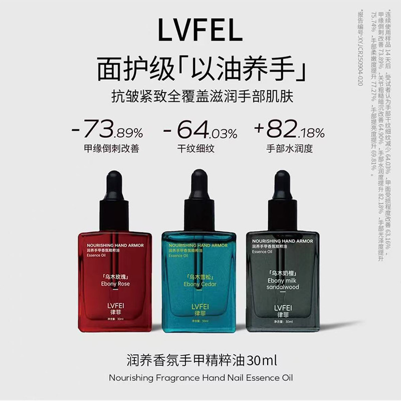 乌木玫瑰香氛护手油抗皱紧致滋润指缘女保湿护手油指尖香水护手霜