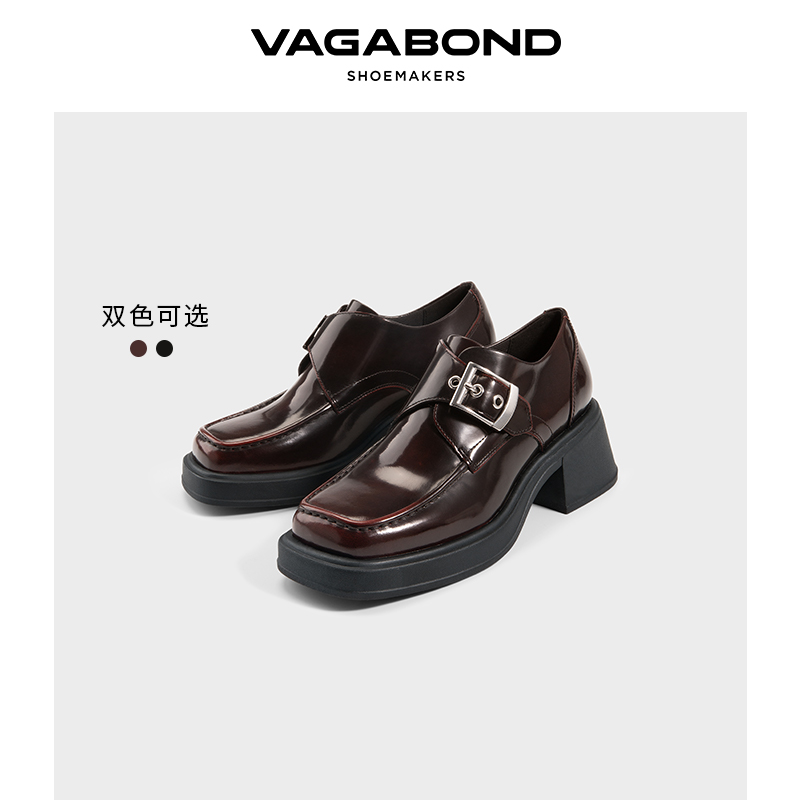 VagabondDORAH方头高跟孟克鞋