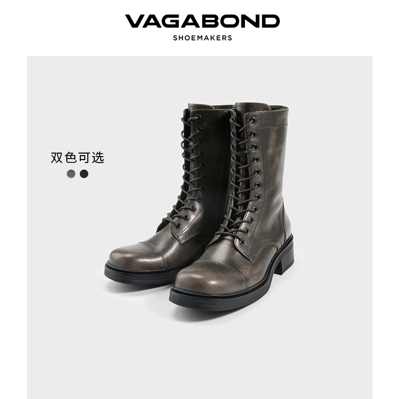 VagabondKARLIE圆头中跟马丁靴