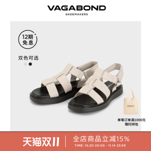 2025春夏 休闲凉鞋 Vagabond CONNIE女士羊皮低跟渔夫鞋