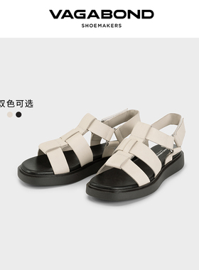 Vagabond CONNIE女士羊皮低跟渔夫鞋休闲凉鞋2025春夏