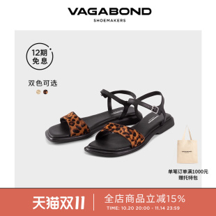 2025春夏 踝带凉鞋 Vagabond IZZY女士羊皮牛皮低跟露趾凉鞋