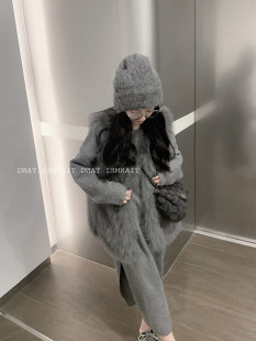 年轻款2025年新款韩版狐狸毛马甲女秋冬外搭皮草羊羔绒马夹外套潮