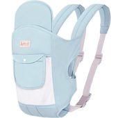 简易老式 天才一叮婴儿背带多功能前后两用宝宝抱带横抱式 前抱式