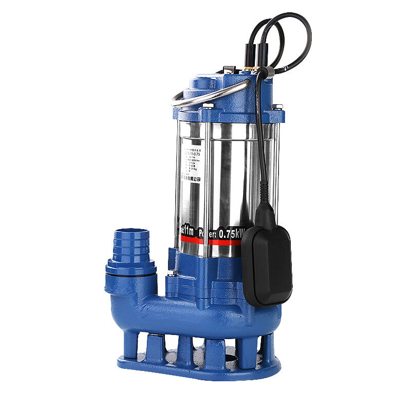 不锈钢污水泵家用化粪池切割式无堵塞排污泵220V380V泥沙泵WQD10-