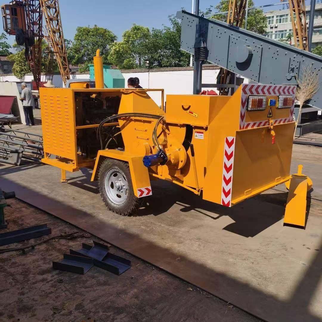 园林垃圾小区绿化切片30公分圆木枝桠粉碎移动式大型树枝粉碎机