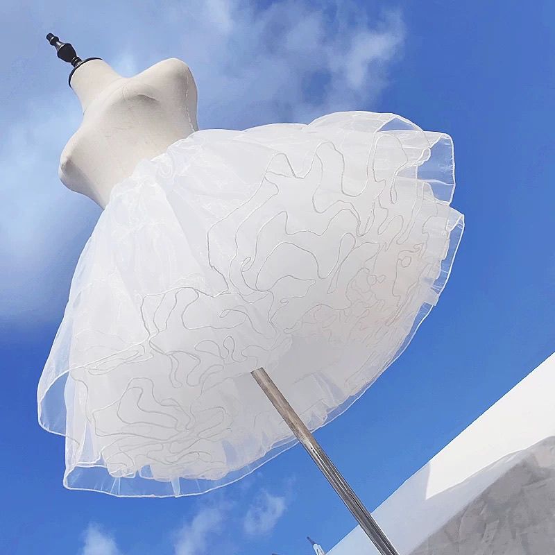 lolita裙撑四层暴力日常无骨软纱衬裙棉花糖洛丽塔云朵撑35CM