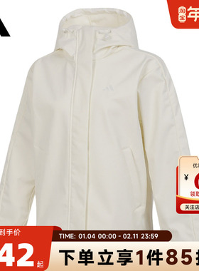 adidas阿迪达斯新款女子运动休闲加绒保暖软壳夹克宽松外套KS2783