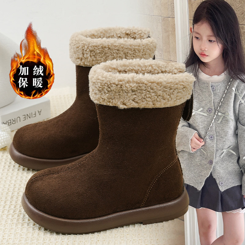 女童复古百搭耐脏勃肯棉鞋2026冬季爆款宝宝平底加绒保暖低筒棉靴,童鞋/婴儿鞋/亲子鞋,棉靴,淘宝优惠券,粉丝福利购,淘宝优惠卷