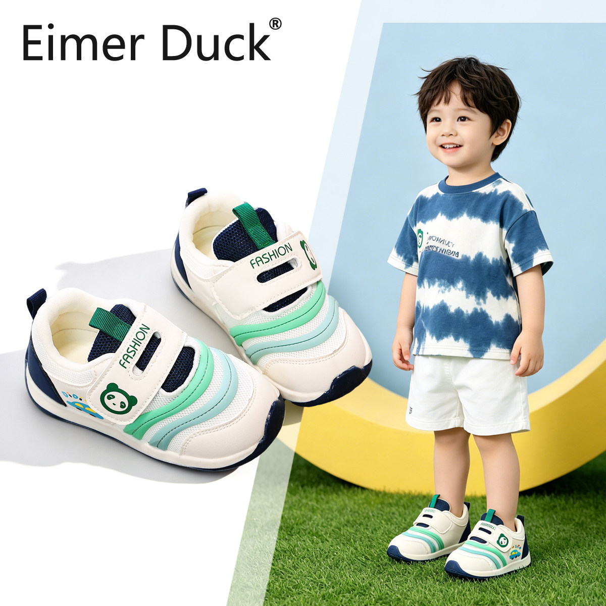 时尚小众可爱设计幼儿童鞋男童宝宝2026春季新款软底轻便透气单鞋