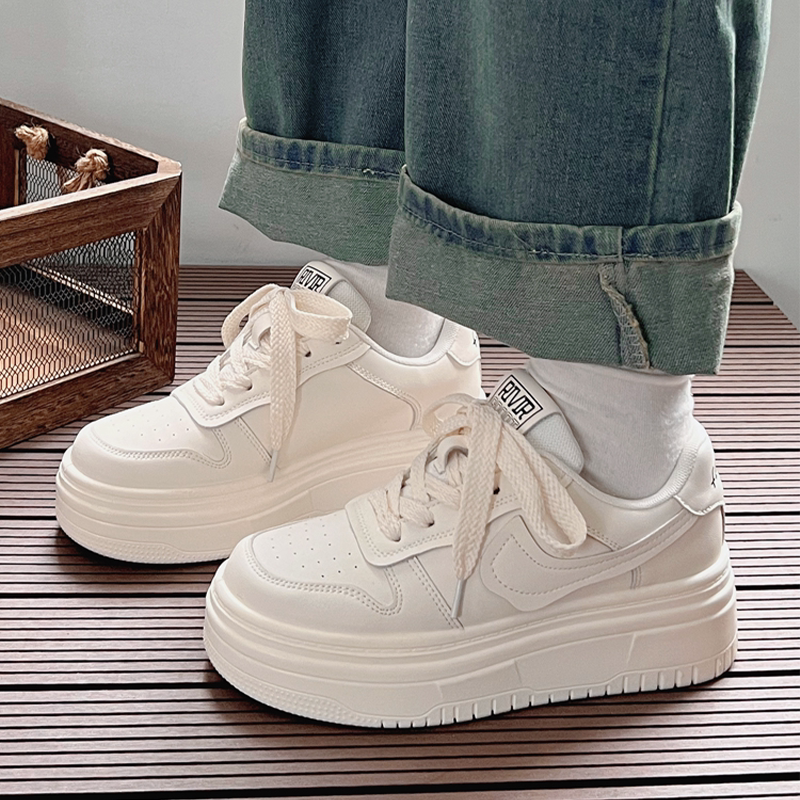 女童2026新款爆款春秋季帆布鞋中大童小白鞋厚底松糕鞋户外休闲鞋