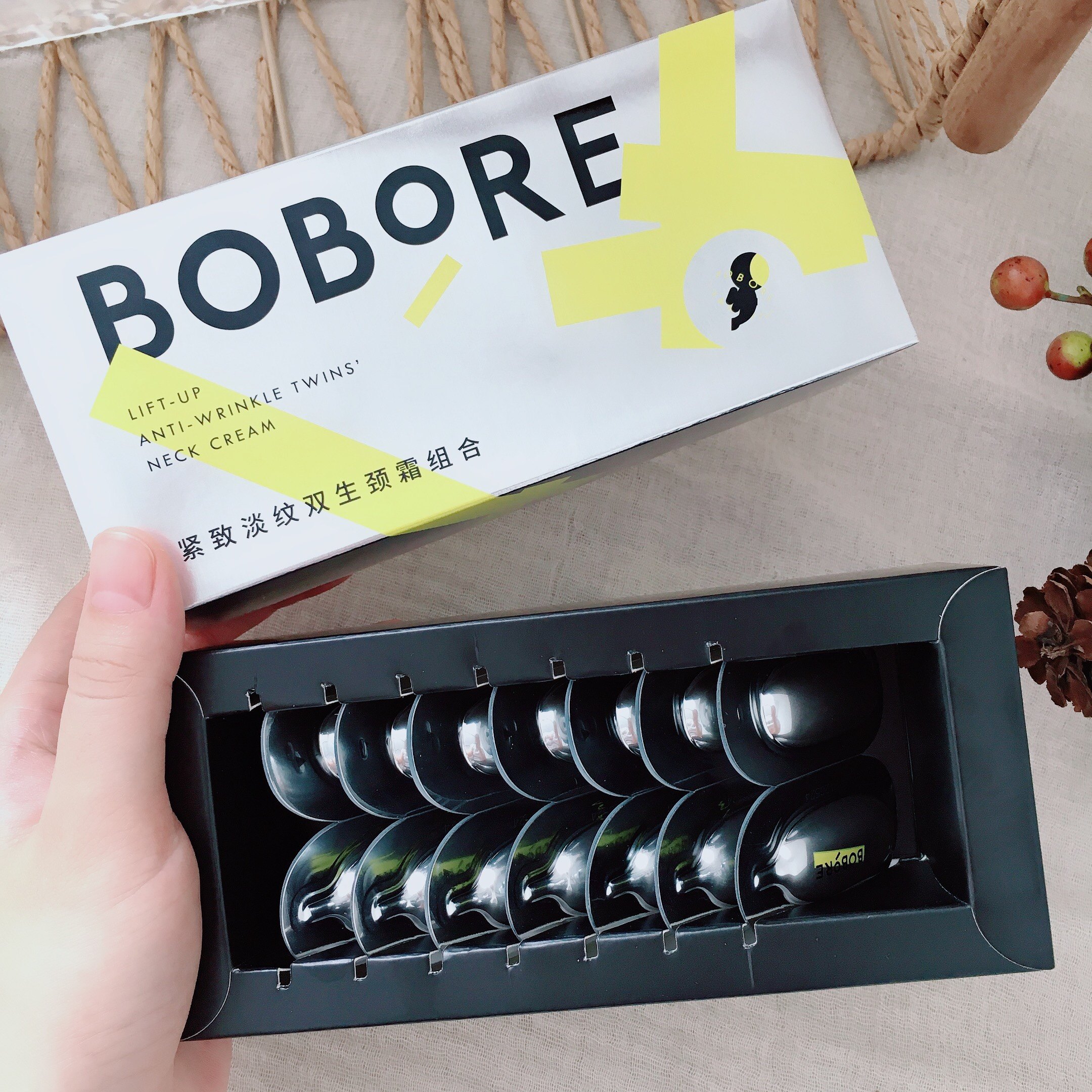 看日期【整盒 跳楼亏清】深颈纹上岸~BOB紧致淡纹双生颈霜组合7组