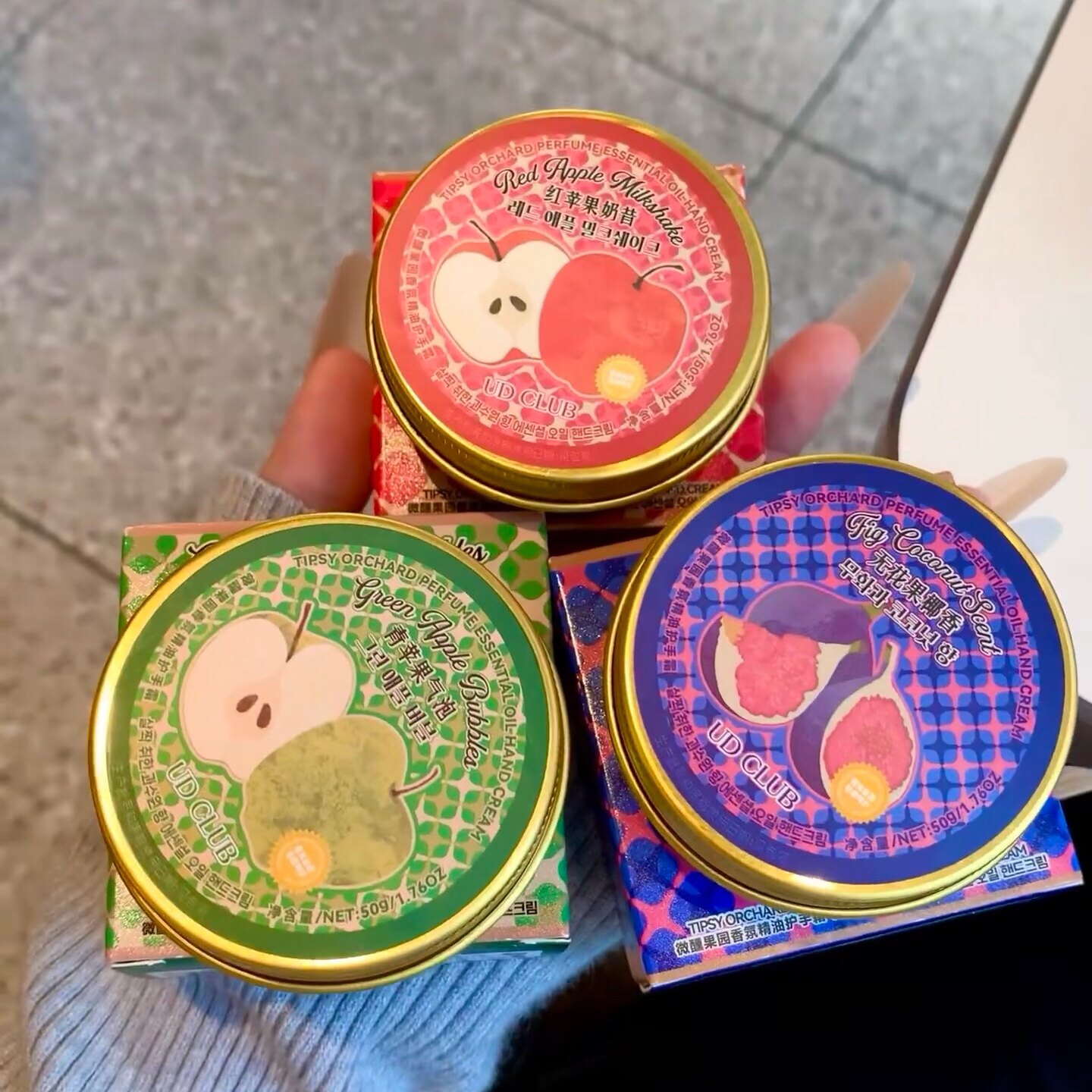 UD CLUB微醺果园香氛精油护手霜补水保湿滋润防干裂润手霜50g