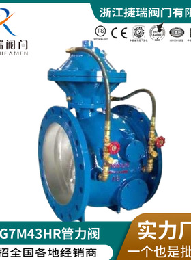 BFG7M43HR-16X/H碳钢铸钢不锈钢法兰管力阀DN200DN250DN300DN400