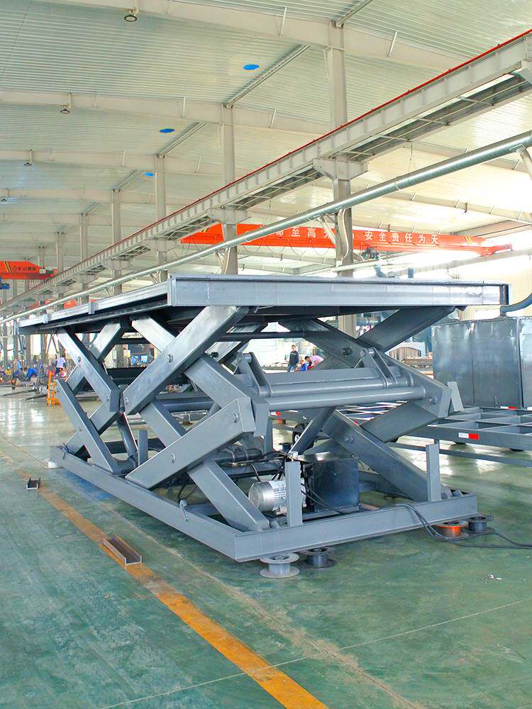 电动液压大吨位固定剪叉式升降机平台汽车举升机厂房仓库上料机