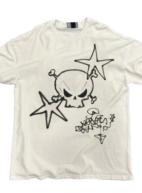 番茄小诗涂鸦Graffiti黑红blackred嬉皮士Hippies朋克摇滚短袖t恤