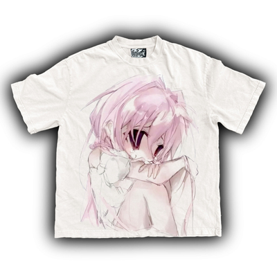 番茄小诗  甜酷可爱风涂鸦Graffiti嬉皮士Hippies潮流宽松短袖t恤