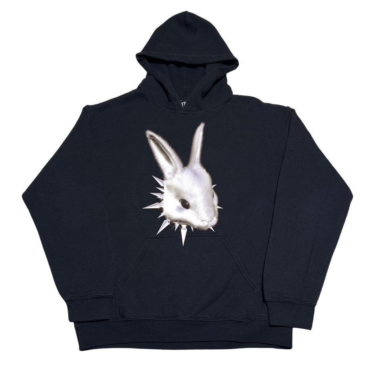 番茄小诗 发光朋克兔摇滚ins音乐节潮流穿搭蒸汽朋克连帽卫衣潮酷