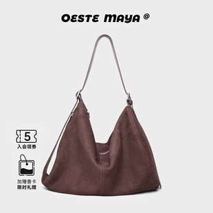 西子玛雅腰鼓包多种背法包女2026新款托特包水桶包头层牛皮包