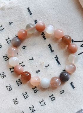 Dreamer 饰品孤品天然多宝月光石12mm男女手串送女友闺蜜新年礼物