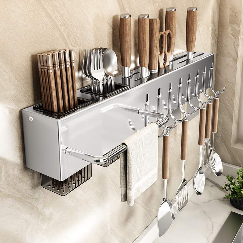 【同款低价】不锈钢刀架筷子筒