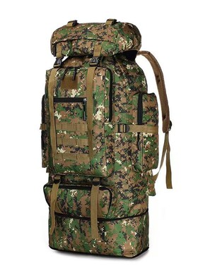 新款100l大容量扩容登山包男女户外运动背包防水透气徒步背囊