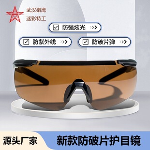 防风沙防眩光抗冲击23防破片护目镜战术户外军迷防弹射击眼镜