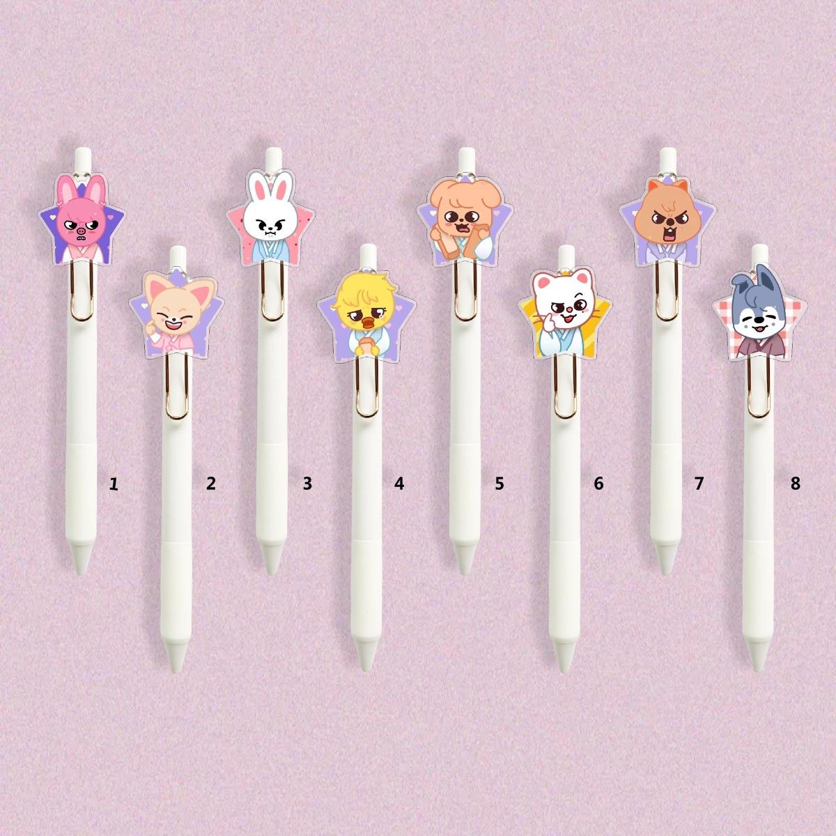 Stray Kids周边 Felix李龙馥 方灿 黄铉按动学生中性笔签字笔280