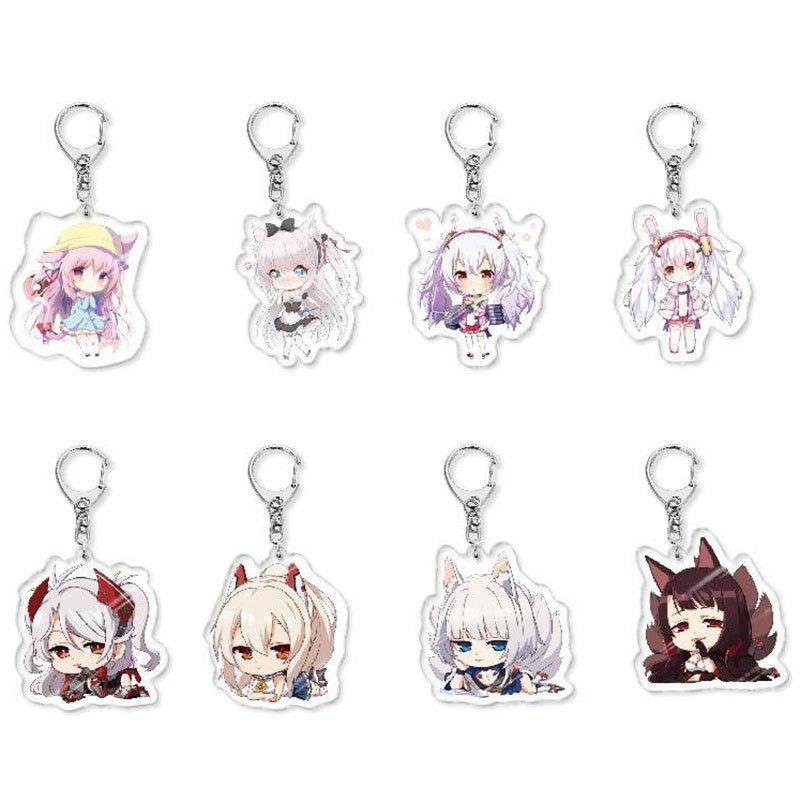 碧蓝航线二元次游戏校园周边亚克力透明钥匙扣挂件挂书包装饰