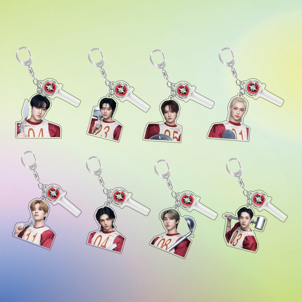 韩国男团StrayKids风格周边黄铉辰李龙馥樂专辑周边钥匙扣842