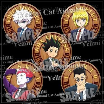 全职猎人吧唧HUNTERxHUNTER奇犽西索酷拉皮卡小杰徽章挂件镜子D