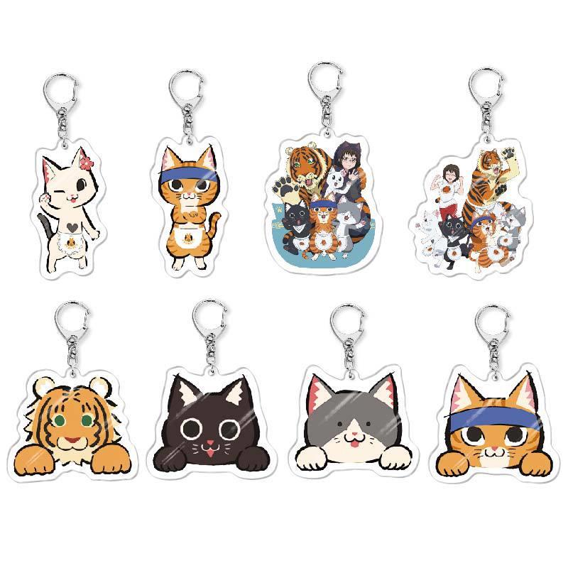 动漫拉面赤猫 社珠子 文藏 佐佐木布丁 亚克力钥匙扣创意校园挂件