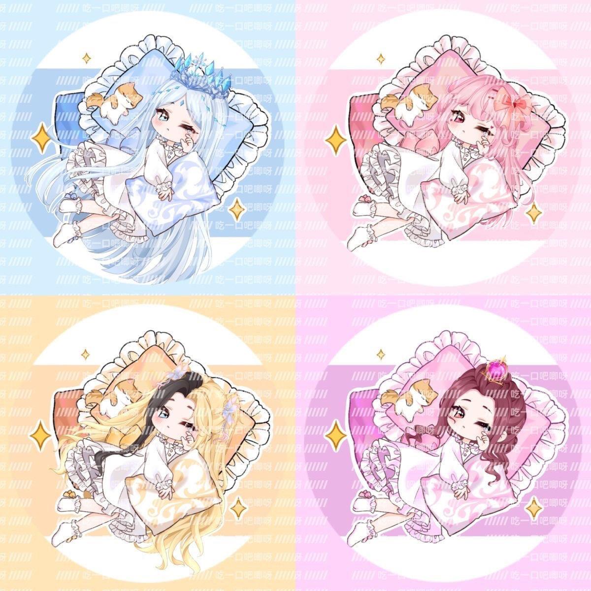 新款叶罗丽精灵梦同人周边酣梦系列星幻吧唧冰公主情公主白光莹0